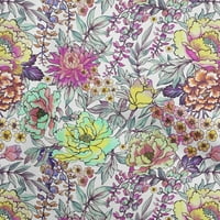 Onuone svilena tabby fuschia ružičasta tkanina cvjeta quilting pribor ispisuju šivanje tkanine sa dvorištem