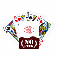 Obrazovanje uzorci Lines Art Deco modni Peek Poker igračka karta Privatna igra