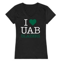 Ljubav Univerzitet u Alabami u Birmingham Blazers ženskim majicama Crna X-velika