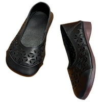 Ritualay Dame Lagane casual cipele Prozračne izdubljene pumpe Walk Walk Square Toe crna 5,5