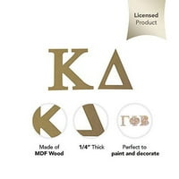 Kappa Delta 7.5 Nedovršeni set drvenog slova