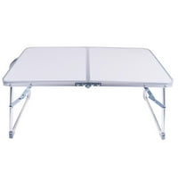 Mini preklopni stol za stol za kampiranje roštilj za zabavu u bijeloj boji