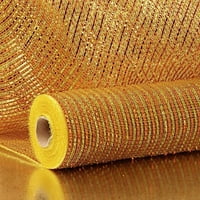 21 Yards Gold Orange 2-obojeno metalik deco mreža od papira
