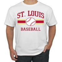 Wild Bobby Grad St Louis bejzbol Fantasy Fan Sports Muška majica, Bijela, XX-velika