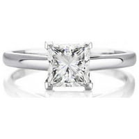 2. CT Odlični okrugli dijamantski vjenčani prstenovi za žene Čvrsti 18K bijelo zlato
