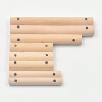 Okrugle drvne štapiće Drvene šipke Nedovršene drvene šipke za DIY PET igračke