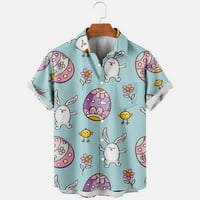 Uskršnja zeko jaja jedinstveni dizajn mens t majice izdržljiv sa džepom vrhovima za čovjeka