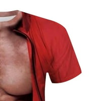 Auroural Muške vrhove casual 3D mišićnog čovjeka Print modni fitness okrugli vrat kratki rukav majica