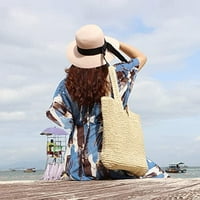 Torba od slamke za žene slame tkane tote velike plaže hobo torbom