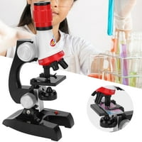 Set dječjeg mikroskopa, 100x-400x- uvećan LED dječje obrazovne igračke LED biološki mikroskop obrazovne
