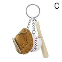 Ljubitelji za bejzbol Baseball Bat Ball rukavice ruksak privjesak poklon tipke G 9CE Q7S3