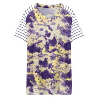 Ženske ljetne majice cvjetni print tunik Ters Trendy Ležerne prilike za labave vrhove prevelizirana