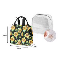 Sunflower bag za ručak Prijenosni izolirani toplinski hladni foonični ručak za žene