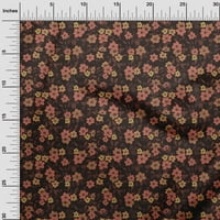 Onuone pamučna kambrična smeđa tkanina cvjetna retro tkanina za šivanje tiskane plafne tkanine pored