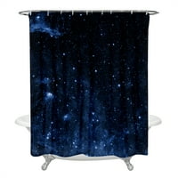 Galaxy Space Star Star Print Curkin kupatilo Tuš kalute i otporan na plijesan, 6, 150x