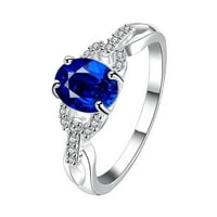 Prstenovi za tinejdžerske modne nakit cirkon sapphirea rubya ring vječni zaručni prsten