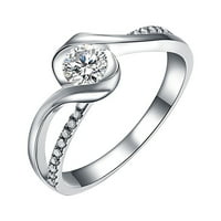 Pjenušava dijamantski prsten ženski nakit angažirani prsten za žene