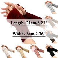 Heiheiup Termalne rukavice za žene topla rukavica otporna na protu elastične poruke s crnim rukavicama
