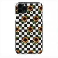 Checker Sunflower uzorak Telefonska futrola za iPhone XS XR SE PRO MA MINI NAPOMENA S10S S PLUS ILTRA