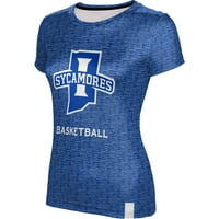 Ženska pododjeljnica Royal Indiana State Sycamores Basketball Logo majica