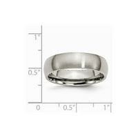 Čvrsti titanijum mat brušeni završetak običaj klasični vjenčani prsten Udobnost veličine 7