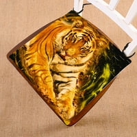 Stolica za divlje životinje, životinjski tigar portret sjedala sjedalica za jastuke jastuk kat jastuk