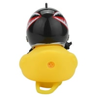Mala žuta patka zvonit će i uključiti biciklističko svjetlo + kaciga crtane glave svjetlo sjaja biciklistička
