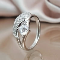 Bluethy Fashion Angel Wing Rhinestone Decor za vjenčani prsten za žene poklon za žene