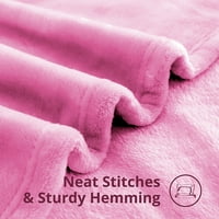 Astarin ružičasti ručno viseći ćebe za kauč i krevet - lagana mekana i topla plišana nejasna kozmetika
