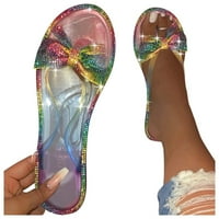 Ženske klizne sandale - otvoreni nožni stil plaža Ležerne ljetne ploče Sandale Multicolor-41