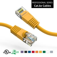 20ft CAT5E UTP Ethernet mreže za podizanje kablova Gigabit LAN mrežni kabel RJ brzi patch kabel, žuti