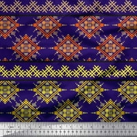 Soimoi Rayon tkanina umjetničko geometrijsko dekor tkanina tiskano dvorište široko