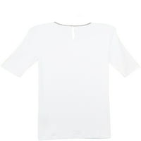 Brunello Cucinelli Ženska majica Bijela kratkih rukava - XL