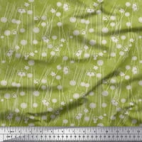 Soimoi Poly Georgette tkanina Geometrijska provjera i asster cvjetni ispis tkanina od dvorišta široko