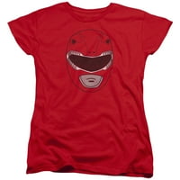 Power Rangers - Red Ranger maska ​​- Ženska majica kratke rukave - velika