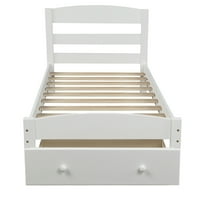 Platforma Twin krevet za krevet sa skladišnim ladicama i drvenim škriljevcem Podrška BO-a, ne treba,