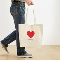 Cafepress - Debra Big torbica za srce - prirodna platna torba, Torba za trbuhu
