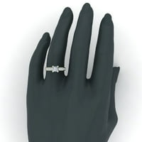 Angažman prstenovi Princess rez dijamantski prstenovi za žene 14k bijelo zlato 1. CT TW