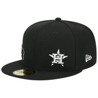 Muški novi Era Black Houston Astros Jersey 59Fifty ugrađeni šešir