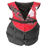 Vesla za jakna za sportsku vezu za vodu Hardcore, Sve veličine, USCG odobreno Tip III, crveni