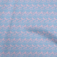 Onuone svilena tabby svijetla plava tkanina cvjetna šivaća materijala za ispis tkanine sa dvorištem