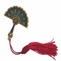 Feng Shui paun perjanski ogledalo ventilator Amulet tipke sa crvenim rese protiv loše sreće