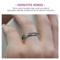 Podesite prstenje za hematit Nisu magnetski zasljepljivi prstenovi