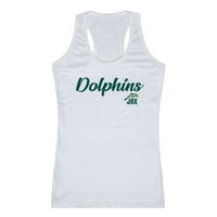 Jacksonville University Dolphin Womens Script Tank Top Majica Grey XL
