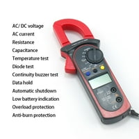 Digitalni amperski stezaljci DC AC struja broji Multimeter Ammeter Tester za napon Auto AMP Hz Cap Capcacidance
