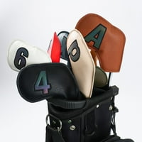PU kožnog golf željeza za zaštitu glave za zaštitu sa brojem s brojem Oznaka Scrat Sportska pokrivača