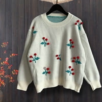 Plete džemper dugih rukava labav pulover Čvrsto kolor kornjača Ženska lagana mackenek džemper Klasična