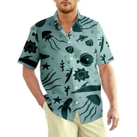Ocean kratki rukav, unise majice visoke muške majice plod tkalačkih cisterna vrhova muškarci majica
