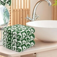 Karirani cvjetni ručnik za kupanje od 4, meki pamučni ručnici za kupatilo u, svestranom i praktičnom,