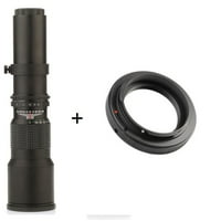 LightDow F 8. Ručni telefoto Lens + T Mount Adapter prsten za Nikon D850, D810, D700, D610, D3100, D3200,